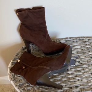Suede booties